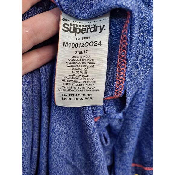 Super Dry Men's Vintage V-neck Short Sleeve Embroidered Logo T-shirt‎ Size XXL - Picture 6 of 10